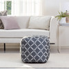Anji Mountain AMBWF024-1616  Hand-crafted Indoor/outdoor Poufs - 18" X 18" X 18"