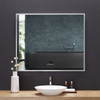 Immersion 48 In. X 40 In. Led Frameless Mirror With Bluetooth, Defogger  And Digital Display