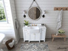 Adeline 48 In. Bath Vanity Set In White