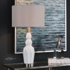 Uttermost Cabret Gloss White Ceramic Table Lamp