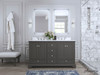 Audrey 60 In. Bath Vanity Set In Sapphire Gray