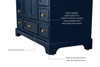 Audrey 72 In. Bath Vanity Set In Heritage Blue
