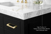 Elizabeth 72 In. Bath Vanity Set In Black Onyx