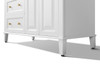 Hannah 48 In. Off Centered Right Bath Vanity Set In White - VTSM-HANNAH-48-R-W-B-GD