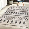 Amer Rugs Aspen Clara ASP-3 Cream/Black Shag Area Rugs