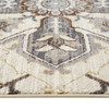 Amer Rugs Jordan Eva JOR-10 Ivory/Blue Power-Loomed Area Rugs