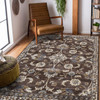 Amer Rugs Jordan Bea JOR-11 Brown Power-Loomed Area Rugs