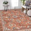 Amer Rugs Jordan Bea JOR-3 Orange Power-Loomed Area Rugs