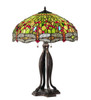 Meyda 30" High Tiffany Hanginghead Dragonfly Table Lamp - 109607