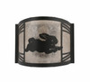 Meyda 12"w Rabbit On The Loose Right Wall Sconce