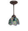 Meyda 7" Wide Roseborder Mini Pendant - 115802