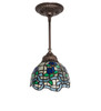 Meyda 7" Wide Roseborder Mini Pendant - 115802