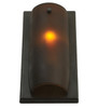 Meyda 4"w Tuscan Vineyard Amber Wine Bottle Wall Sconce