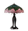 Meyda 30" High Tiffany Cabbage Rose Table Lamp