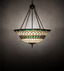 Meyda 24" Wide Tiffany Roman Inverted Pendant