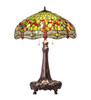 Meyda 31" High Tiffany Hanginghead Dragonfly Table Lamp - 129745