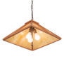 Meyda 18" Square Forestwood Pendant