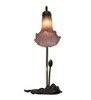 Meyda 16" High Lavender Tiffany Pond Lily Accent Lamp