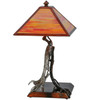 Meyda 25"h Eagle Claw Kickstand Custom Table Lamp