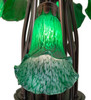 Meyda 24" Wide Green Tiffany Pond Lily 12 Light Chandelier