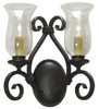 Meyda 13.5" Wide Calvis 2 Light Wall Sconce