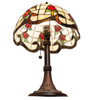 Meyda 19" High Roseborder Table Lamp