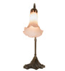 Meyda 15" High Pink Tiffany Pond Lily Accent Lamp