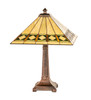 Meyda 24" High Diamond Band Mission Table Lamp - 17382