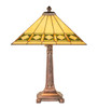 Meyda 24" High Diamond Band Mission Table Lamp - 17382