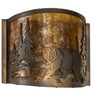 Meyda 12" Wide Lone Bear Left Wall Sconce