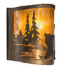 Meyda 12" Wide Lone Bear Left Wall Sconce