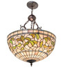 Meyda 20" Wide Turning Leaf Inverted Pendant