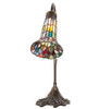 Meyda 15" High Stained Glass Pond Lily Accent Lamp - 17866