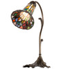 Meyda 15" High Stained Glass Pond Lily Accent Lamp - 17866