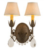 Meyda 12" Wide Antonia 2 Light Wall Sconce