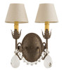 Meyda 12" Wide Antonia 2 Light Wall Sconce