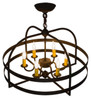 Meyda 22"w Aldari 6 Lt Chandelier