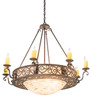 Meyda 42" Wide Delano 8 Light Bowl Chandelier