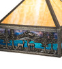 Meyda 13" Square Deer Lodge Shade