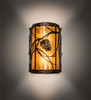 Meyda 10" Wide Whispering Pines Left Wall Sconce - 220298