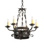 Meyda 24" Wide Dragone 6 Light Chandelier