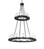 Meyda 42" Wide Loxley 20 Light Two Tier Chandelier - 221404