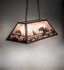 Meyda 33" Long Leaping Trout Oblong Pendant