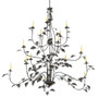 Meyda 72" Wide Oak Leaf 15 Light Chandelier - 222594