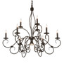 Meyda 40" Wide Grace 10 Light Two Tier Chandelier - 224136