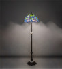 Meyda 62" High Tiffany Wisteria Floor Lamp - 225024