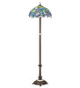 Meyda 62" High Tiffany Wisteria Floor Lamp - 225024