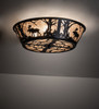 Meyda 23" Wide Moose At Dawn Flushmount