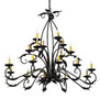 Meyda 56" Long Windsor 18 Light Oblong Chandelier