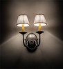 Meyda 11" Wide Jenna 2 Light Wall Sconce
